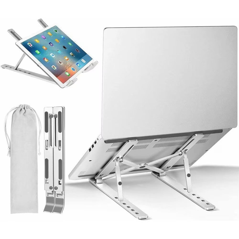 Suport pentru Laptop, Flippy, Suport Portabil Pliabil, Universal Reglabil Suspendat pentru Tableta, din Aliaj si ABS,