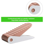 Suport pentru Pantofi, Flippy, cu Două Straturi, Organizator, Antiderapant și Durabil, Inălțime Reglabilă, 25.5x11x7.5
