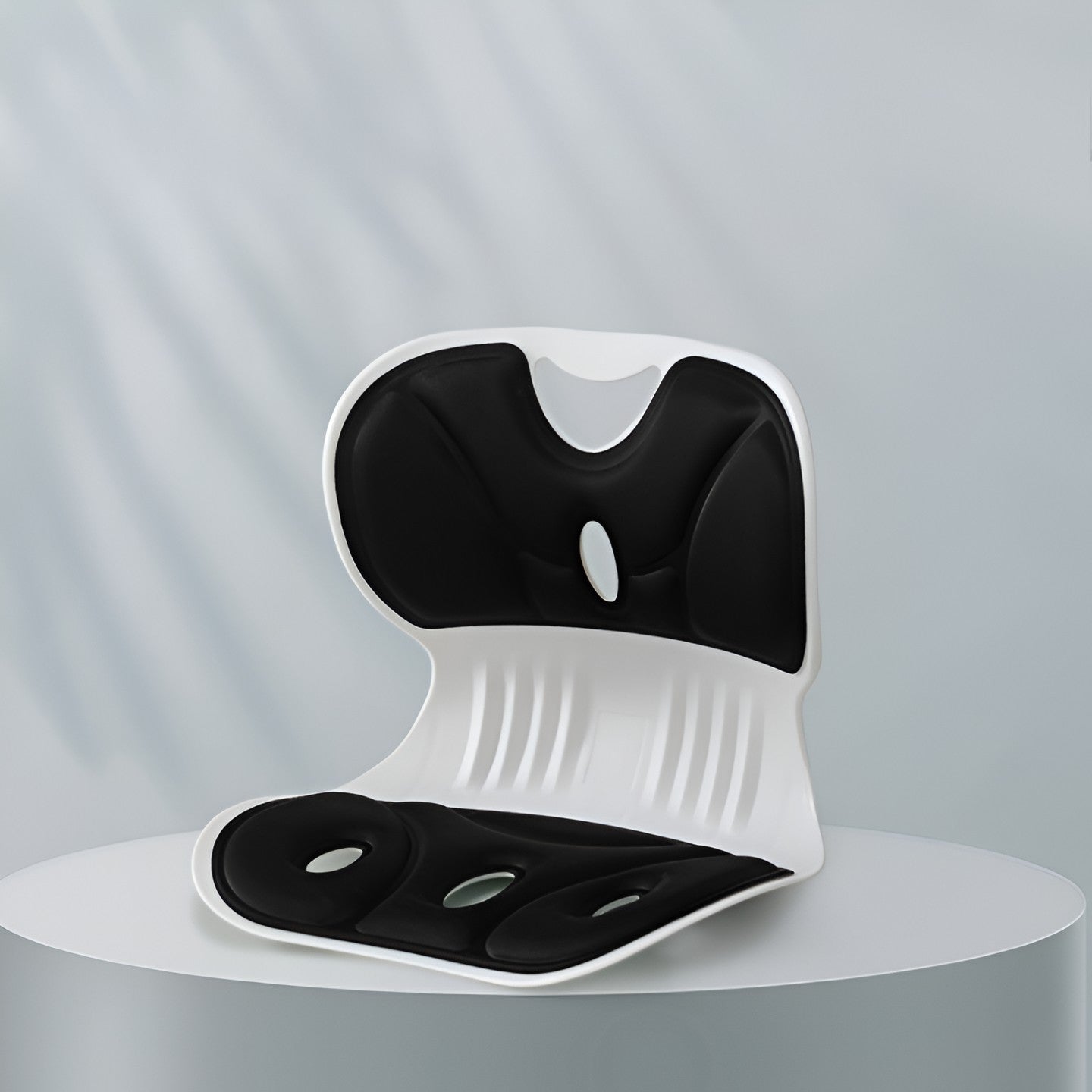 Suport pentru Scaun, Flippy, pentru Corectarea Posturii, Portabil, Ergonomic, Ameliorare Durere, Respirabil, 32x29x28