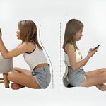 Suport pentru Scaun, Flippy, pentru Corectarea Posturii, Portabil, Ergonomic, Ameliorare Durere, Respirabil, 32x29x28