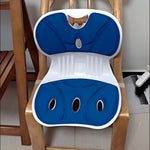 Suport pentru Scaun, Flippy, pentru Corectarea Posturii, Portabil, Ergonomic, Ameliorare Durere, Respirabil, 36x34x33