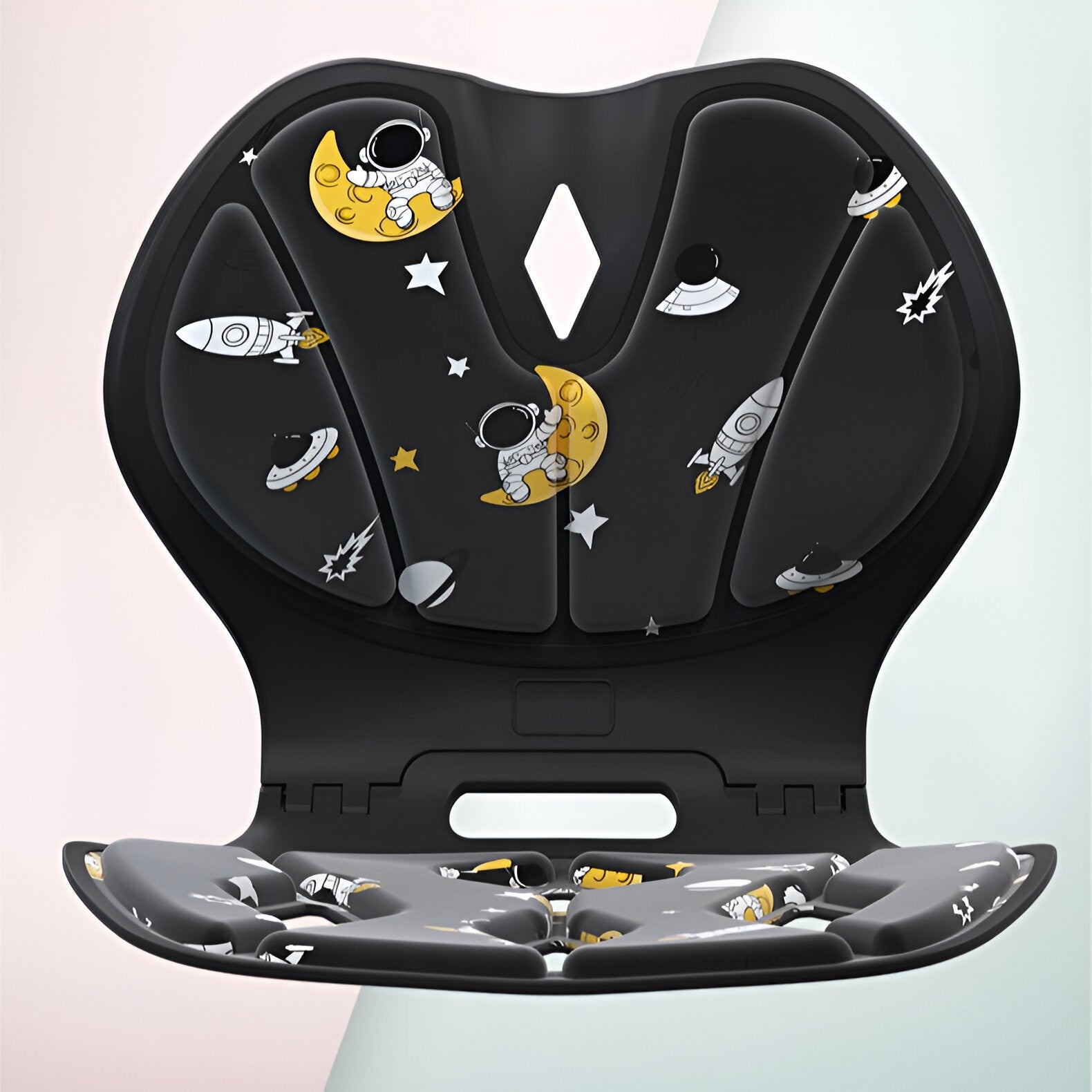 Suport pentru Scaun, Flippy, pentru Corectarea Posturii, Portabil, Pliabil, Ergonomic, Ameliorare Durere, Respirabil,