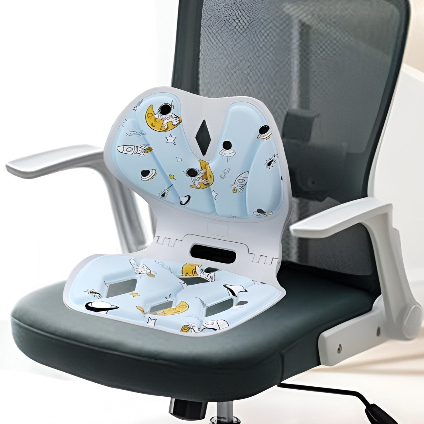 Suport pentru Scaun, Flippy, pentru Corectarea Posturii, Portabil, Pliabil, Ergonomic, Ameliorare Durere, Respirabil,