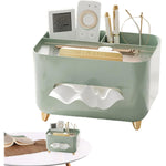 Suport pentru Servetele, Flippy, Cutie Multifunctionala, Design Minimalist, ABS, cu Suport pentru Obiectele Personale,