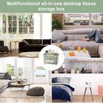 Suport pentru Servetele, Flippy, Cutie Multifunctionala, Design Minimalist, ABS, cu Suport pentru Obiectele Personale,