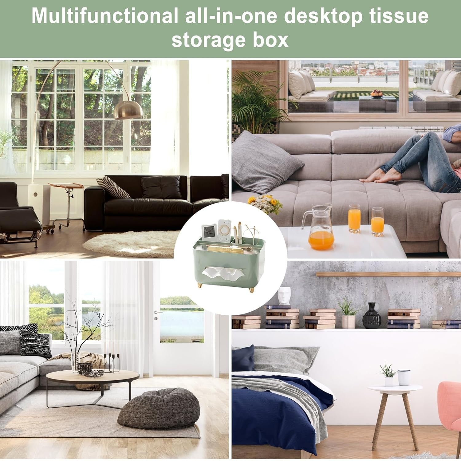 Suport pentru Servetele, Flippy, Cutie Multifunctionala, Design Minimalist, ABS, cu Suport pentru Obiectele Personale,