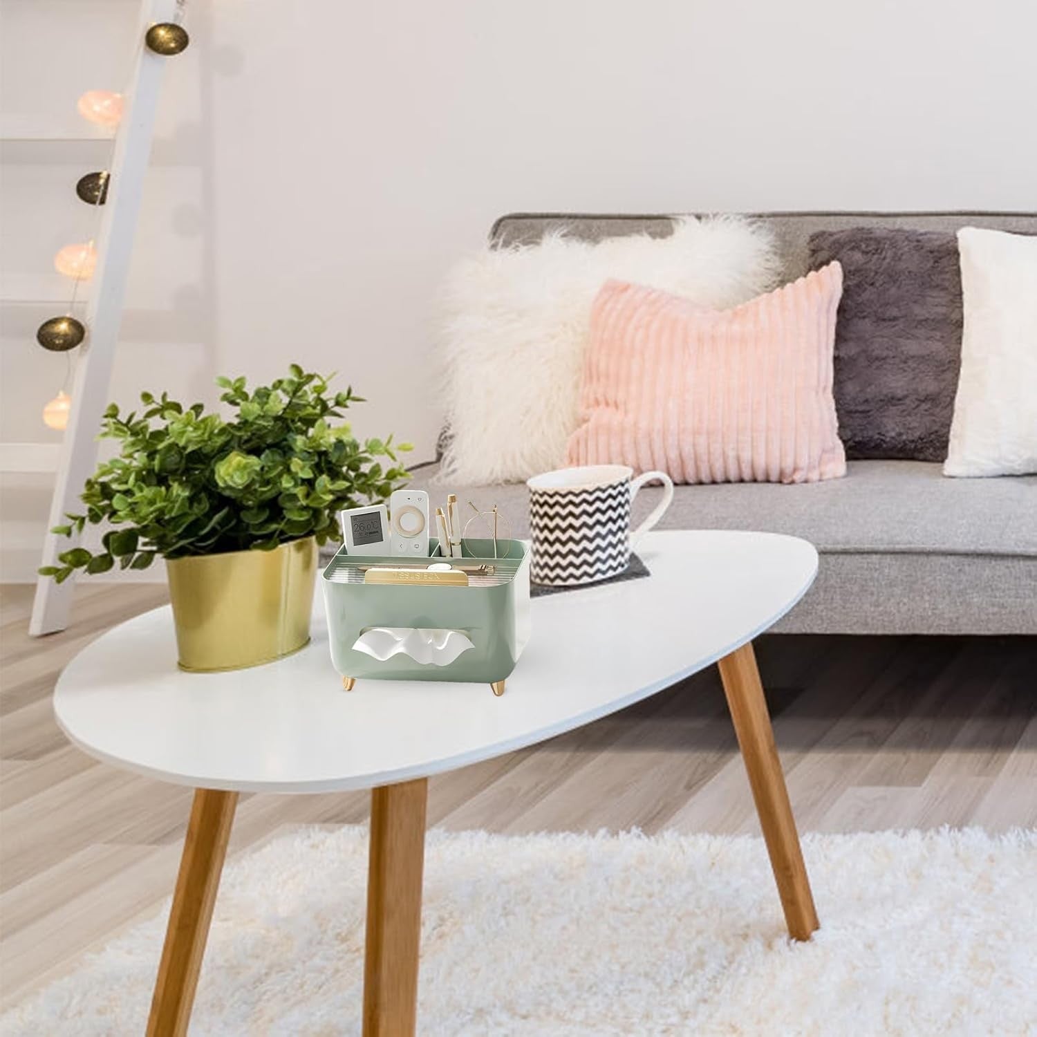 Suport pentru Servetele, Flippy, Cutie Multifunctionala, Design Minimalist, ABS, cu Suport pentru Obiectele Personale,