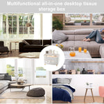 Suport pentru Servetele, Flippy, Cutie Multifunctionala, Design Minimalist, ABS, cu Suport pentru Obiectele Personale,