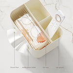 Suport pentru Servetele, Flippy, Cutie Multifunctionala, Design Minimalist, ABS, cu Suport pentru Obiectele Personale,