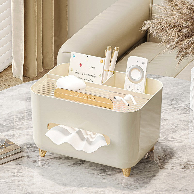 Suport pentru Servetele, Flippy, Cutie Multifunctionala, Design Minimalist, ABS, cu Suport pentru Obiectele Personale,