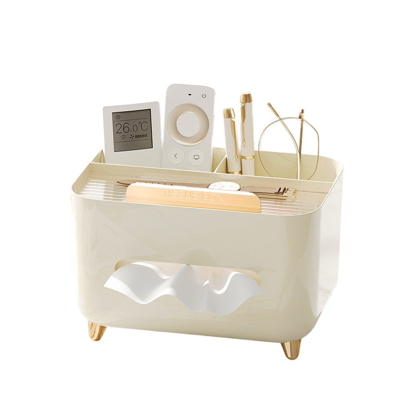 Suport pentru Servetele, Flippy, Cutie Multifunctionala, Design Minimalist, ABS, cu Suport pentru Obiectele Personale,