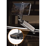 Suport pentru Telefon Mobil, Flippy, Portabil, Pliabil, Telescopic, Rotativ, din Plastic, Gri