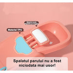 Suport Pliabil pentru Spalat Parul Flippy, Pentru Copii, cu Scurgere, cu Picioare Antialunecare, Material