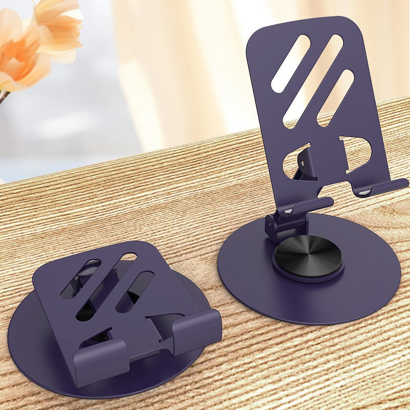 Suport rotativ pentru telefon, Flippy, Complet Metalic, Pliabil, Design Modern pentru Desktop, Multifunctional,
