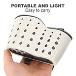 Suport Scurgere pentru Burete si Laveta de Vase Bucatarie, Flippy, Bej, Curea Reglabila, Plastic Flexibil, 15x 5x 20cm