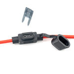 Suport siguranta auto MINI 11x8.6mm etans cu cablu 22cm /1mm2 cupru max 15A 1buc Carguard USC008