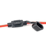 Suport siguranta auto MINI 11x8.6mm etans cu cablu 22cm /1mm2 cupru max 15A 1buc Carguard USC008