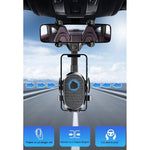 Suport Telefon Auto, Flippy, Pentru Oglinda Retrovizoare, din ABS, Reglabil 360°, Negru