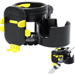 Suport Universal 3in1, Flippy, pentru Carucior, Biciclete, Masina, din ABS, 1 Suport Telefon si 2 Suporturi Pahare,