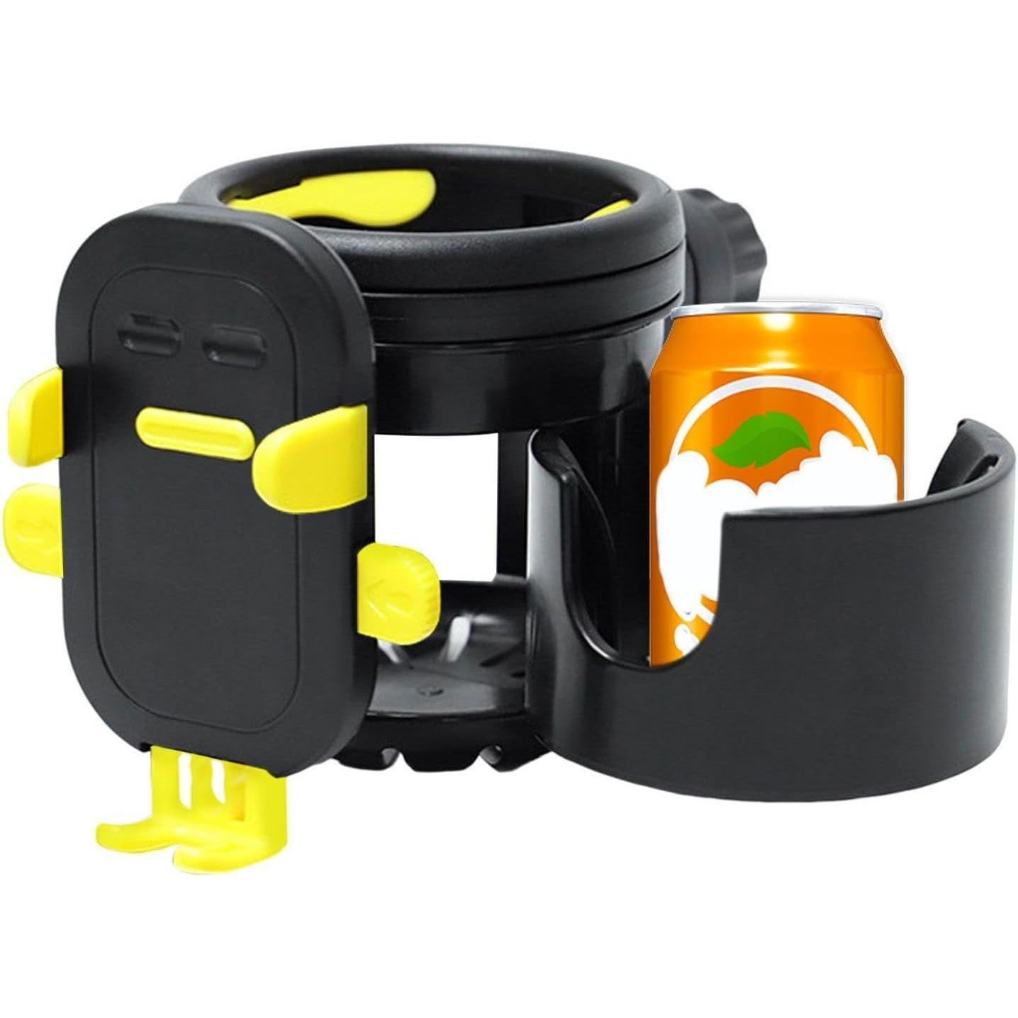 Suport Universal 3in1, Flippy, pentru Carucior, Biciclete, Masina, din ABS, 1 Suport Telefon si 2 Suporturi Pahare,