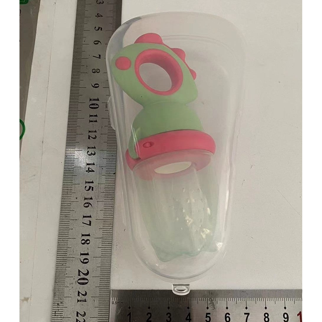 Suzeta pentru Fructe, Flippy, pentru Bebelusi, din Silicon Alimentar, +4 Luni, 2 mm Grosime Gauri Tetina, 12.4 x 5.1 x