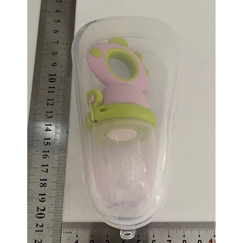 Suzeta pentru Fructe, Flippy, pentru Bebelusi, din Silicon Alimentar, +4 Luni, 2 mm Grosime Gauri Tetina, 12.4 x 5.1 x