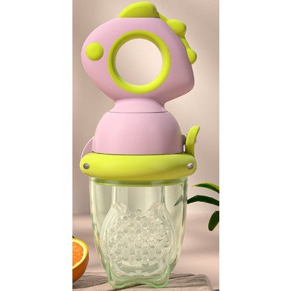Suzeta pentru Fructe, Flippy, pentru Bebelusi, din Silicon Alimentar, +4 Luni, 2 mm Grosime Gauri Tetina, 12.4 x 5.1 x