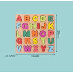 Tabla Montessori, Flippy, din Lemn, Educatie Timpurie Alfabet, 26 Litere Lemn, +18 Luni, 20 x 20 cm, Vopsea pe Baza de
