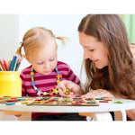 Tabla Montessori, Flippy, din Lemn, Educatie Timpurie Alfabet, 26 Litere Lemn, +18 Luni, 20 x 20 cm, Vopsea pe Baza de