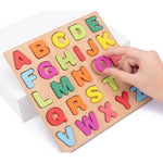 Tabla Montessori, Flippy, din Lemn, Educatie Timpurie Alfabet, 26 Litere Lemn, +18 Luni, 20 x 20 cm, Vopsea pe Baza de