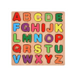 Tabla Montessori, Flippy, din Lemn, Educatie Timpurie Alfabet, 26 Litere Lemn, +18 Luni, 20 x 20 cm, Vopsea pe Baza de