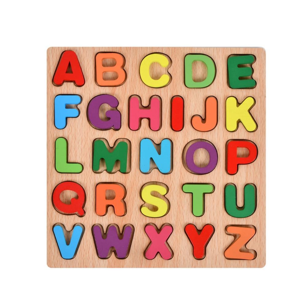 Tabla Montessori, Flippy, din Lemn, Educatie Timpurie Alfabet, 26 Litere Lemn, +18 Luni, 20 x 20 cm, Vopsea pe Baza de
