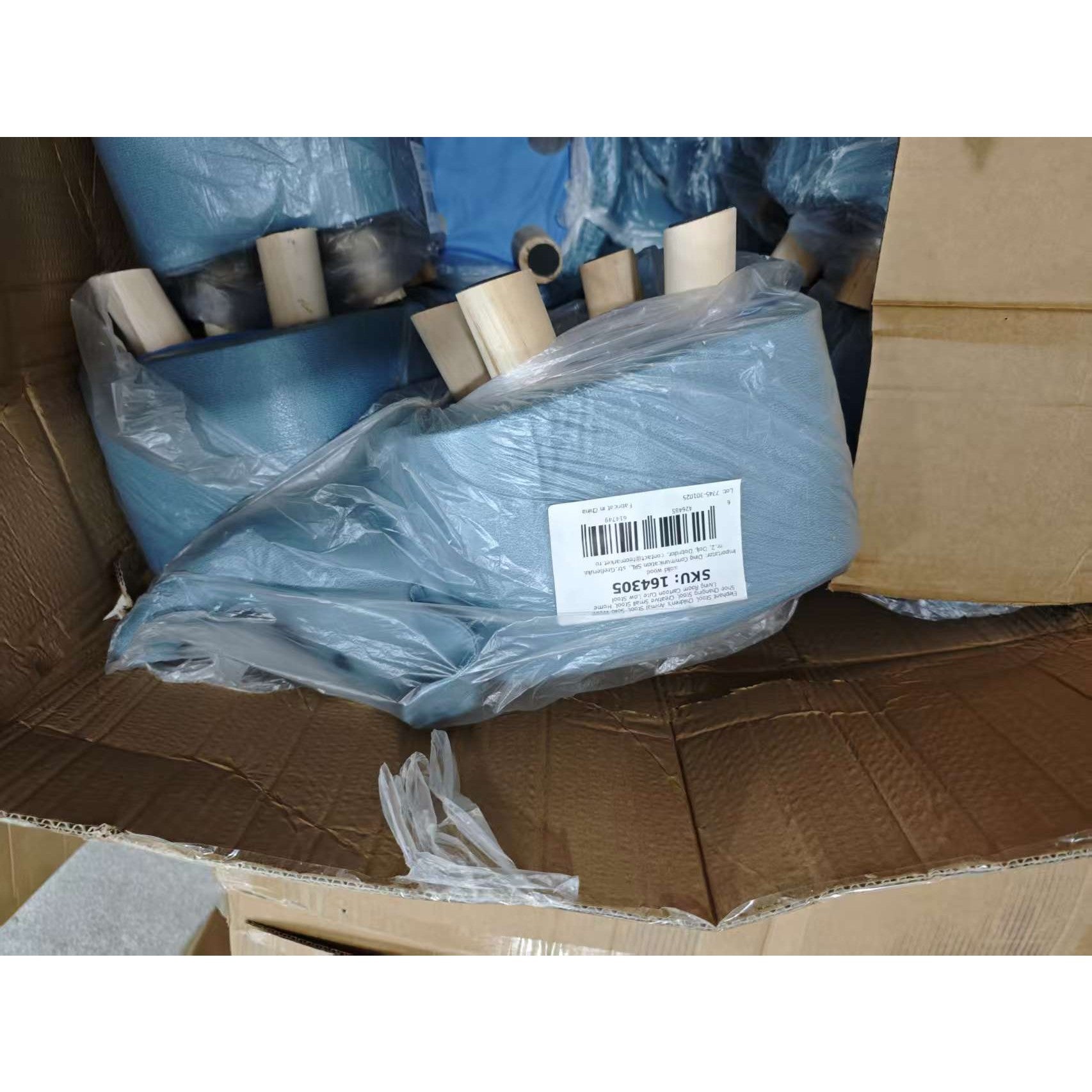 Taburet pentru Copii, Flippy, Scaun Tip Taburet, Model Elefant, din Lemn Masiv, Scaun pentru Copii, 30 x 25 x 25 cm,