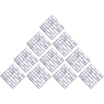 10 x Placi Tapet Autocolant 3D cu Imitatie de Marmura Dreptunghiulara, pentru Perete Bucatarie Sufragerie, Usor de