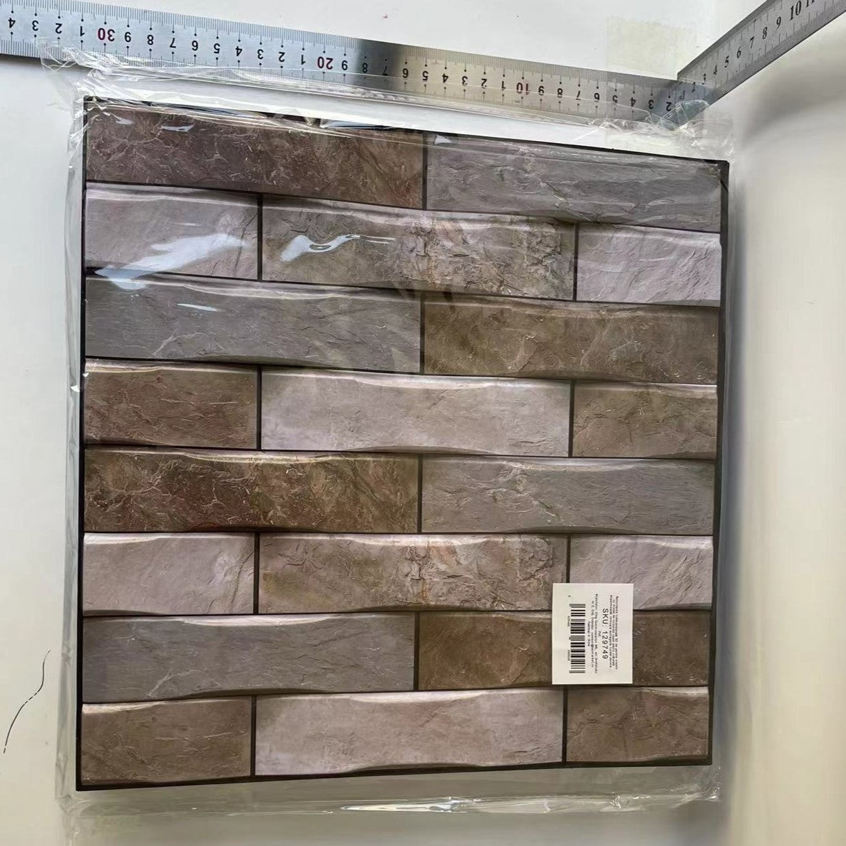 10 x Placi Tapet Autocolant 3D cu Imitatie de Marmura, pentru Perete Bucatarie Sufragerie, Usor de Curatat, Rezistent