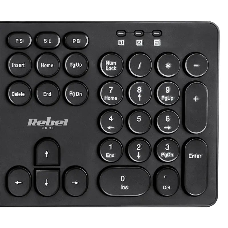 Tastatura Wireless 2.4GHz 96-taste WK100 REBEL KOM1028 445x125x20mm