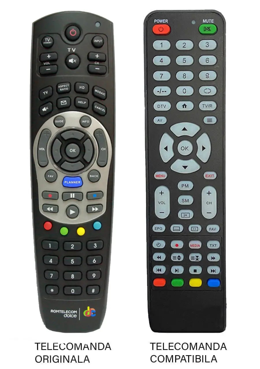 Telecomanda inlocuitoare compatibila Receiver DOLCE HD gri ER 910 /MFY 900 (186)