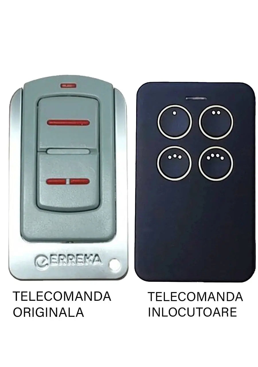 Telecomanda inlocuitoare poarta garaj Erreka Iris de doua si patru canale/ cod saritor/ 433.92MHz sau 868.35MHz (813)