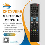 Telecomanda universala LED LCD TV SAMSUNG /LG /SONY /PHILIPS /PANASONIC /SHARP /TOSHIBA /HISENSE /GRUNDIG CRC2209V (572)