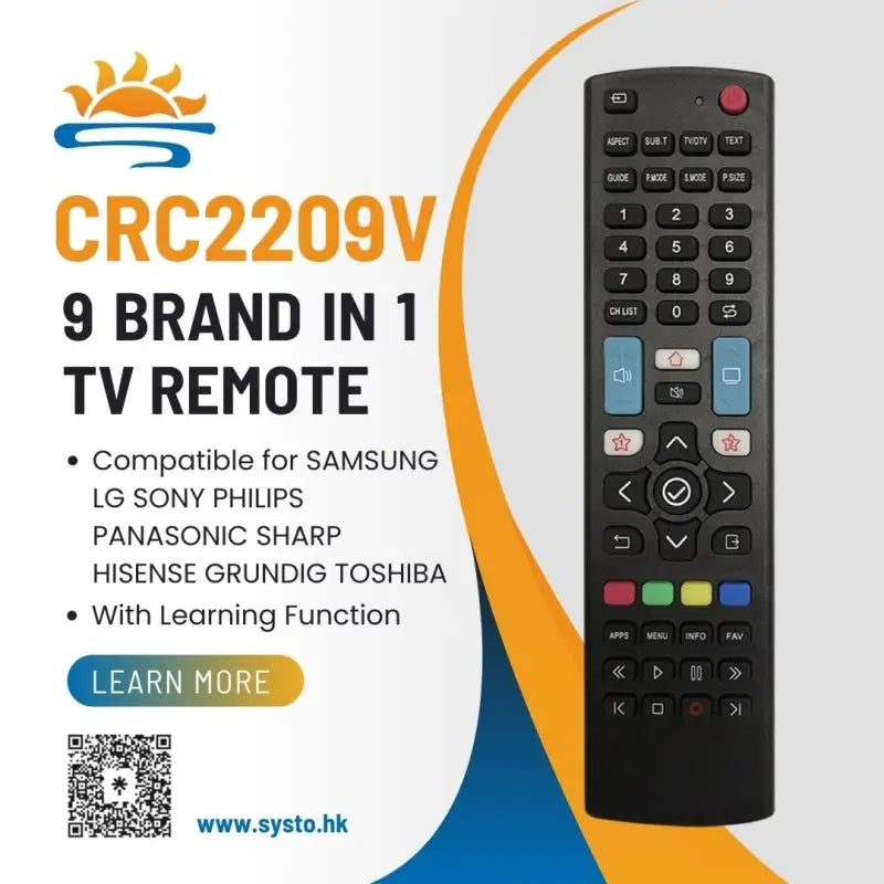 Telecomanda universala LED LCD TV SAMSUNG /LG /SONY /PHILIPS /PANASONIC /SHARP /TOSHIBA /HISENSE /GRUNDIG CRC2209V (572)