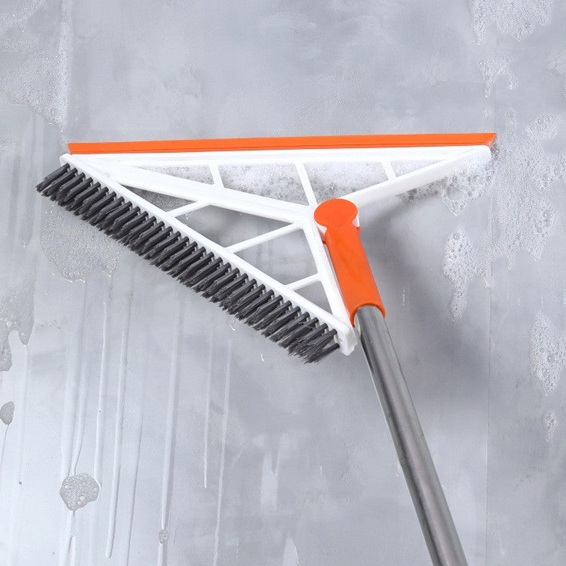 Mop Multifunctional, Flippy, Portocaliu, cu Racleta din Silicon, Maner Telescopic, Curatarea Eficienta a Tuturor