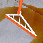 Mop Multifunctional, Flippy, Portocaliu, cu Racleta din Silicon, Maner Telescopic, Curatarea Eficienta a Tuturor
