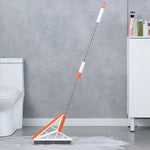 Mop Multifunctional, Flippy, Portocaliu, cu Racleta din Silicon, Maner Telescopic, Curatarea Eficienta a Tuturor