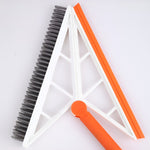 Mop Multifunctional, Flippy, Portocaliu, cu Racleta din Silicon, Maner Telescopic, Curatarea Eficienta a Tuturor