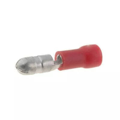 Terminal papuc rotund tata 4mm 0.5/1.5mm2 crimpat pe cablu rosu NINIGI ST-040/R