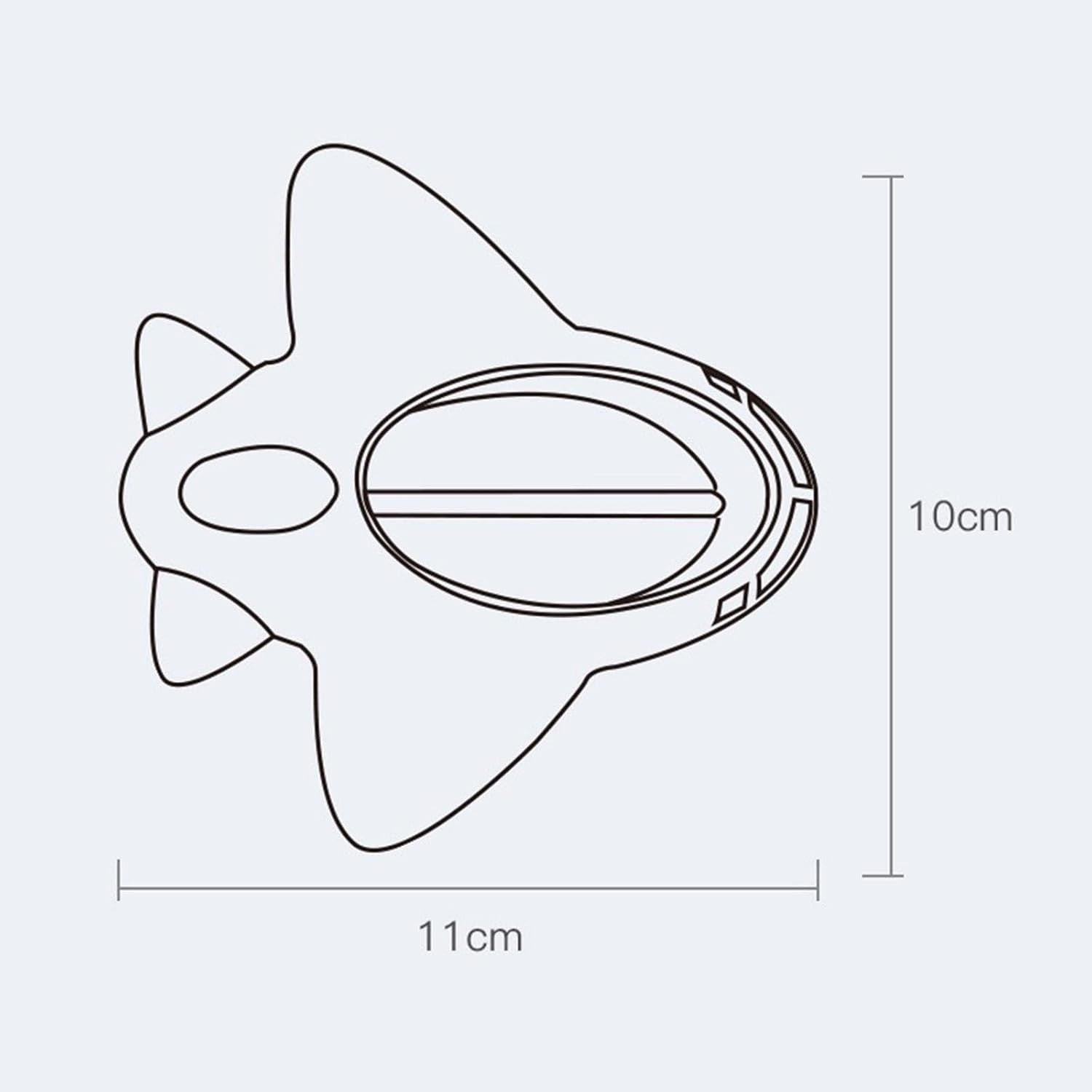 Termometru pentru Baie, Flippy, Plutitor, Rezistent la apa, Multifunctional, Model Avion, 11x10x4 cm, Roz