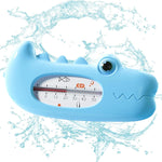 Termometru pentru Baie, Flippy, Plutitor, Rezistent la apa, Multifunctional, Model Crocodil, 2.7x6.5x3.7 cm, Albastru