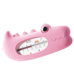 Termometru pentru Baie, Flippy, Plutitor, Rezistent la apa, Multifunctional, Model Crocodil, 2.7x6.5x3.7 cm, Roz