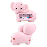 Termometru pentru Baie, Flippy, Plutitor, Rezistent la apa, Multifunctional, Model Elefant, 11.5x9x2 cm, Roz