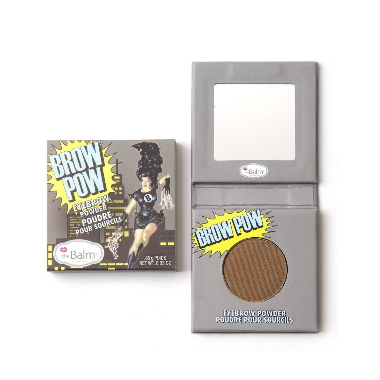 The Balm, Brow Pow, Pudră pentru sprâncene, Maro deschis, 85 g - Olmarkt